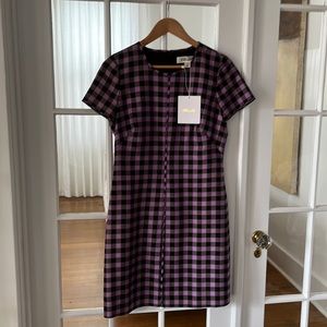 DIANE VON FURSTENBURG, NWT, crew neck mini dress